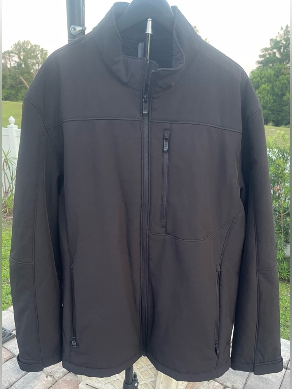 Weatherproof Men's Dark Brown Lightweight Zip Jacket